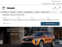 Tablet Screenshot of edwardscadillac.com